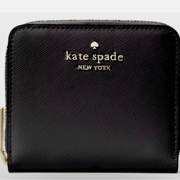 New Kate Spade Staci Zip Bifold
Wallet Saffiano Black Leather - Picture 3 of 16